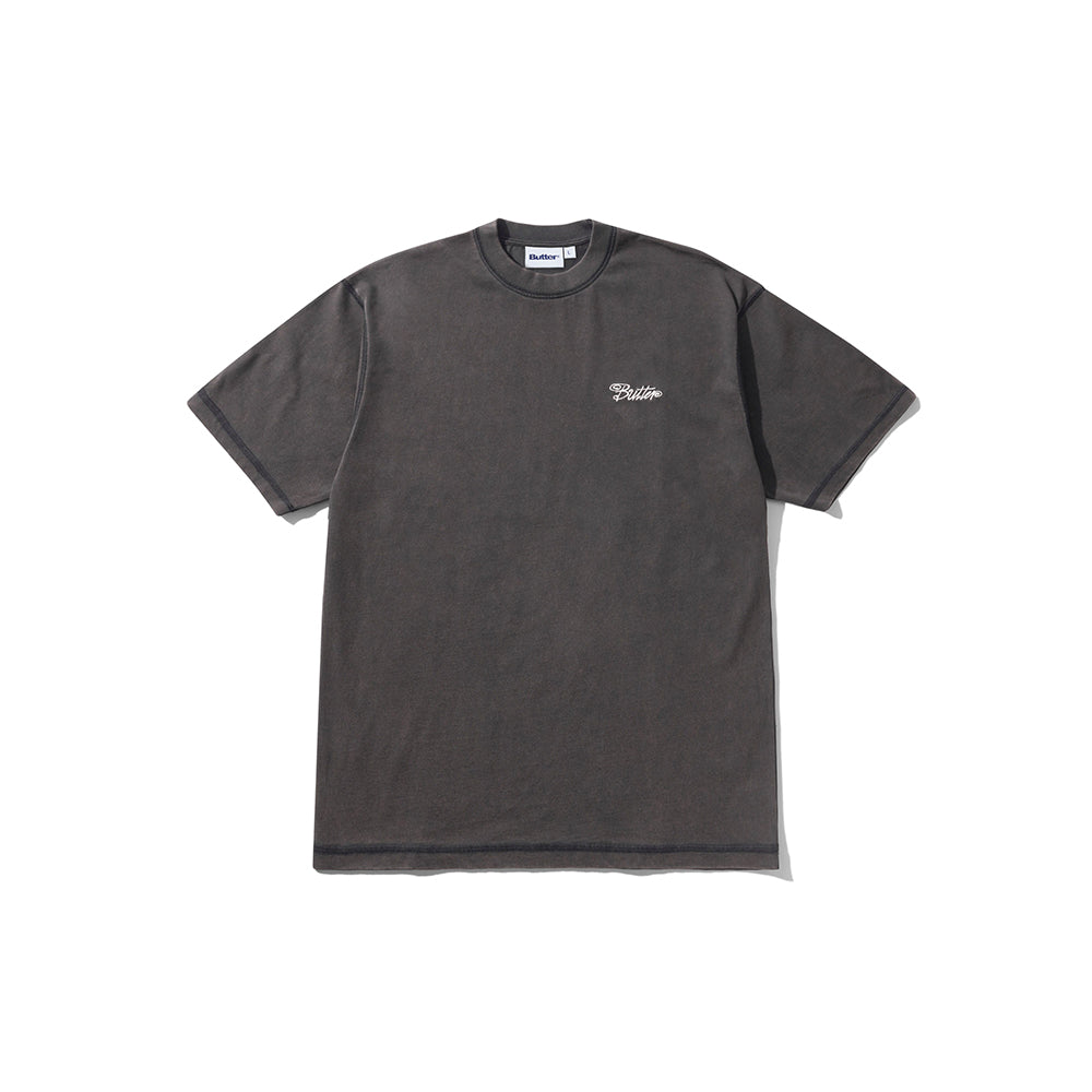 Jive Overlock Stitch Tee - Distressed Black
