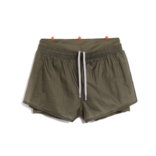 Hermanos Koumori x Women's Adidas Short - Olive Strata