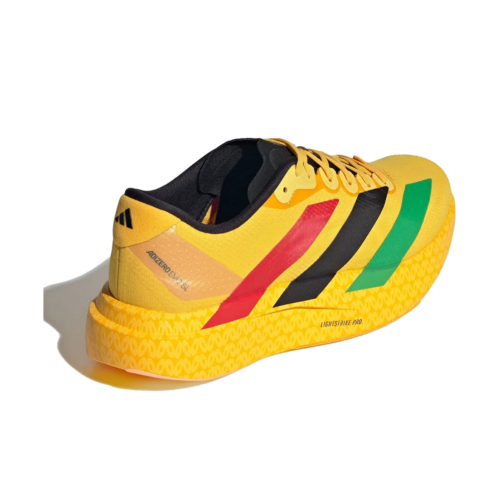 Bob Marley x adidas Adizero Evo SL - Bold Gold/Vivid Green/Pure Ruby