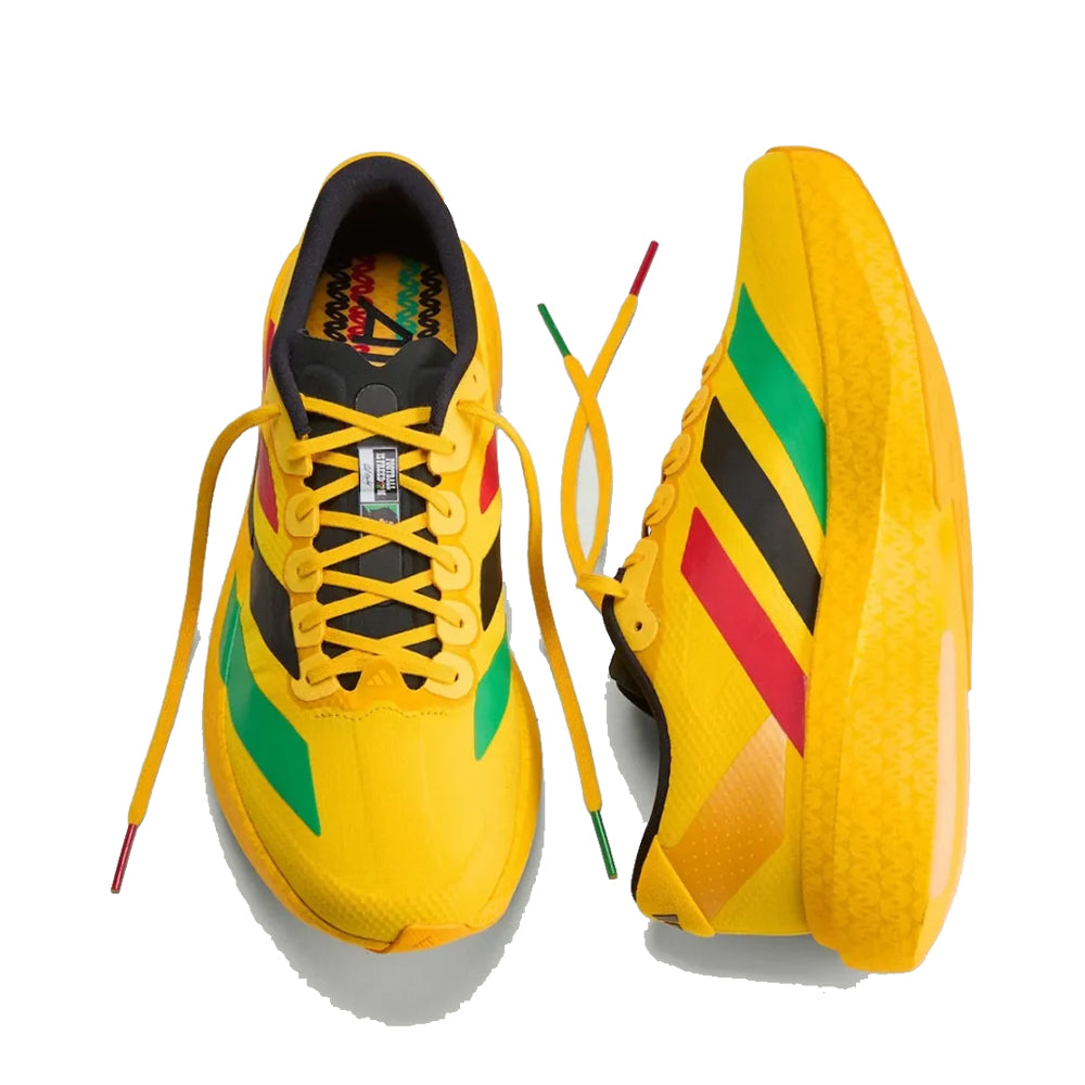 Bob Marley x adidas Adizero Evo SL - Bold Gold/Vivid Green/Pure Ruby