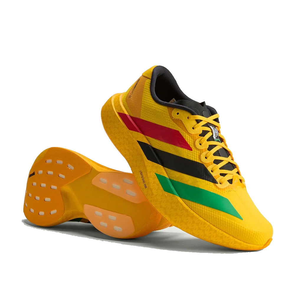 Bob Marley x adidas Adizero Evo SL - Bold Gold/Vivid Green/Pure Ruby