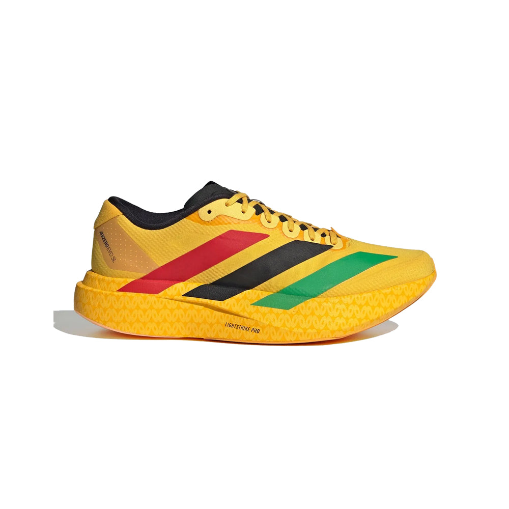 Bob Marley x adidas Adizero Evo SL - Bold Gold/Vivid Green/Pure Ruby