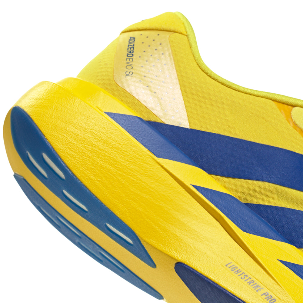 Adizero Evo SL Woven - Yellow/Royal Blue/Iron Metallic