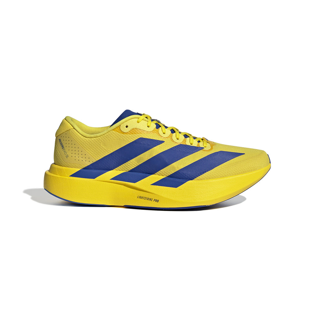 Adizero Evo SL Woven - Yellow/Royal Blue/Iron Metallic