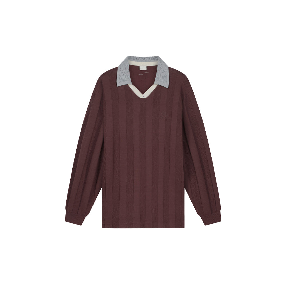 Knit Football Jersey - Bitter Chocolate