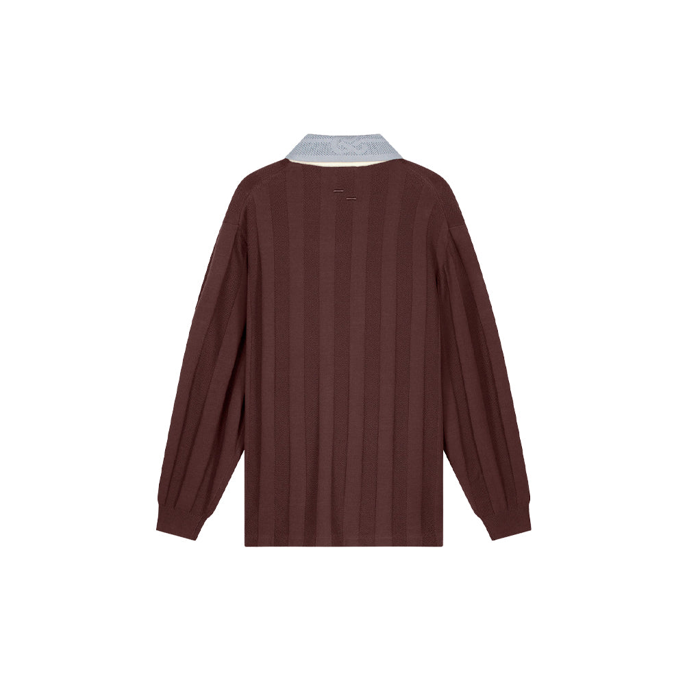 Knit Football Jersey - Bitter Chocolate