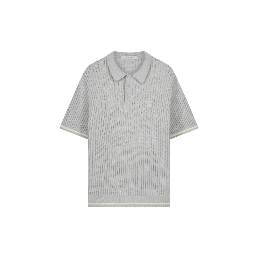 Knit Polo Boucle - Antarctica