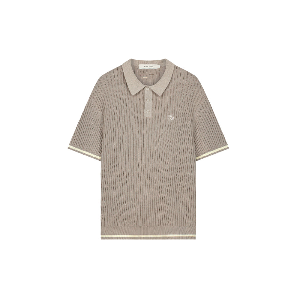 Knit Polo Boucle - Pure