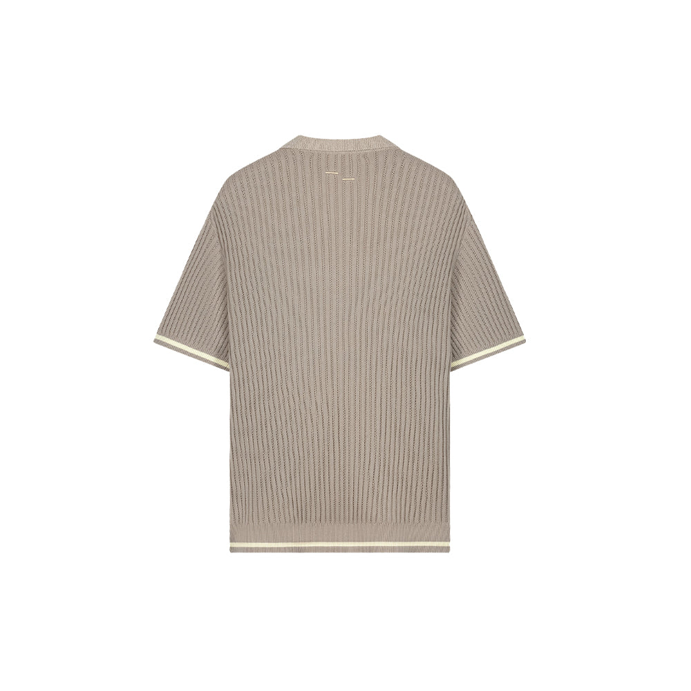 Knit Polo Boucle - Pure
