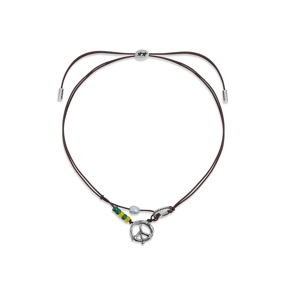 Knotted Peace Out Necklace -Multi