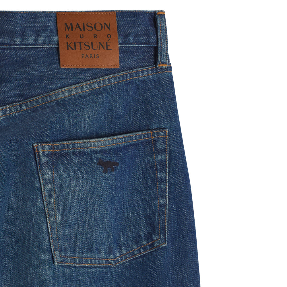 Kuro x Maison Kitsuné Selvedge Voyage Denim Pants - Faded Indigo