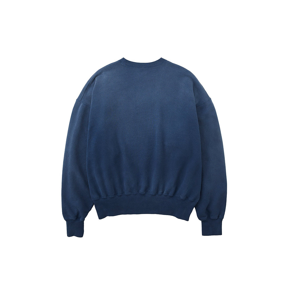 Kuro x Maison Kitsuné Sunfaded Fox Sweatshirt - Dark Navy