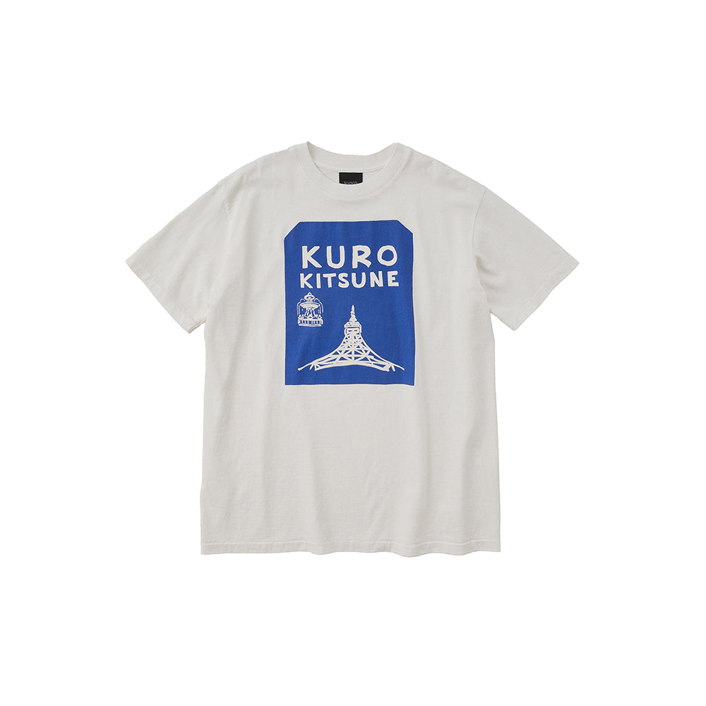 Kuro x Maison Kitsuné Tokyo-Paris Crossroads Vintage Wash T-Shirt - Ecru