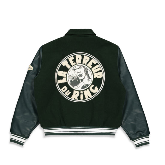 La Terreur Du Ring Varsity Jacket (Green)