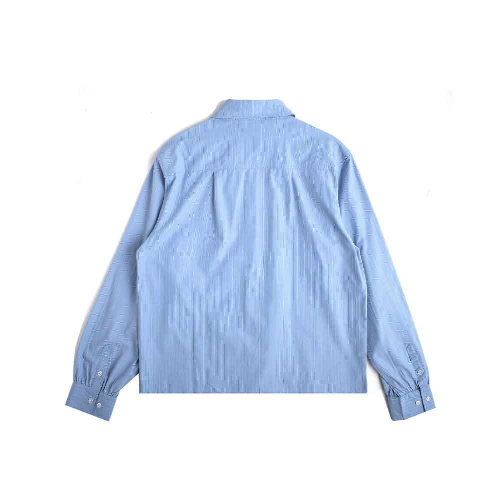 Letting Go Today Button Up - Blue