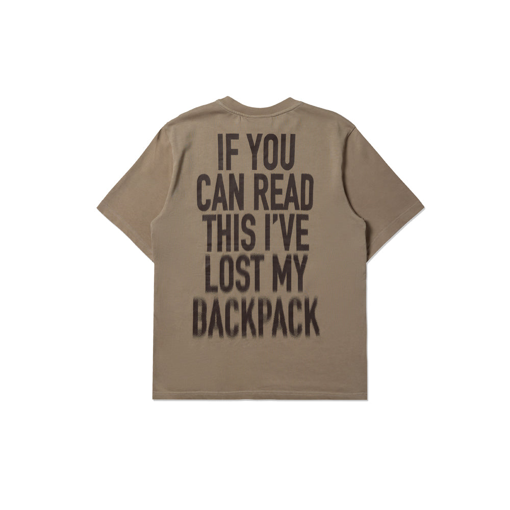 Lost My Backpack SS Tee - Concrete