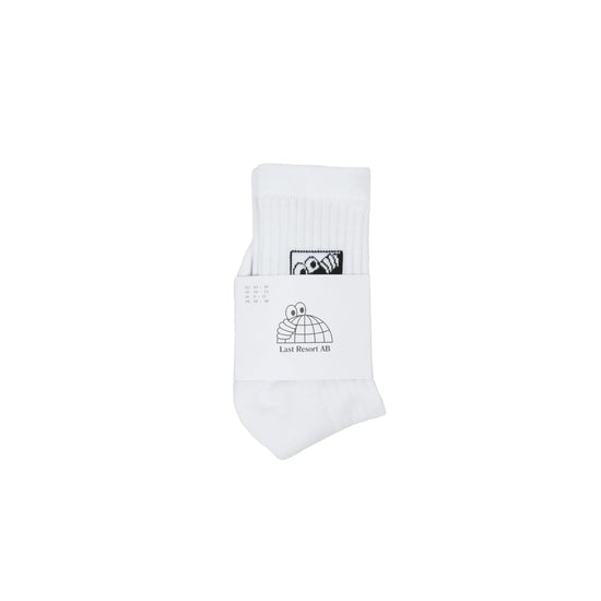 Heel Tab Dress Socks (White)