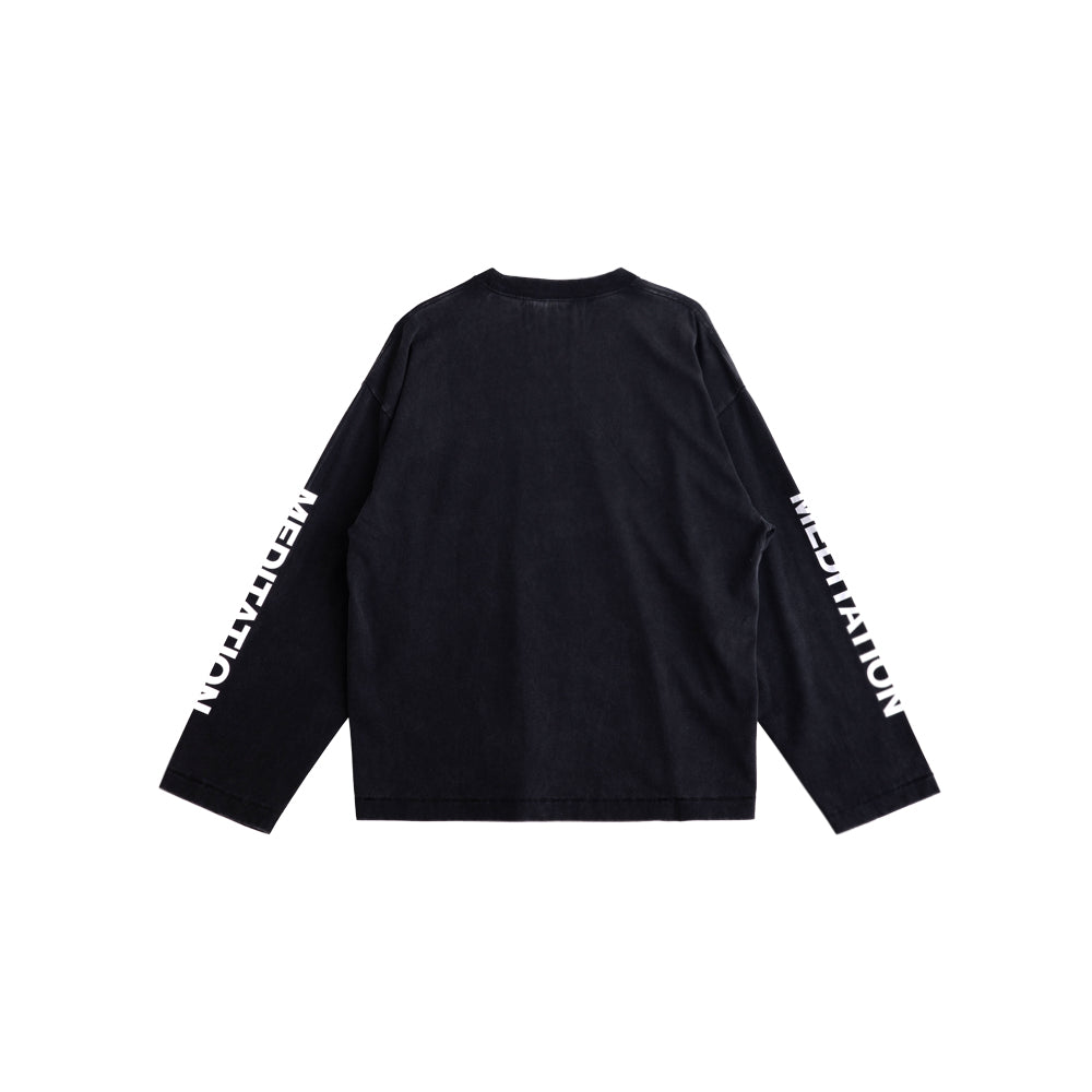 Meditation LS Tee - Black