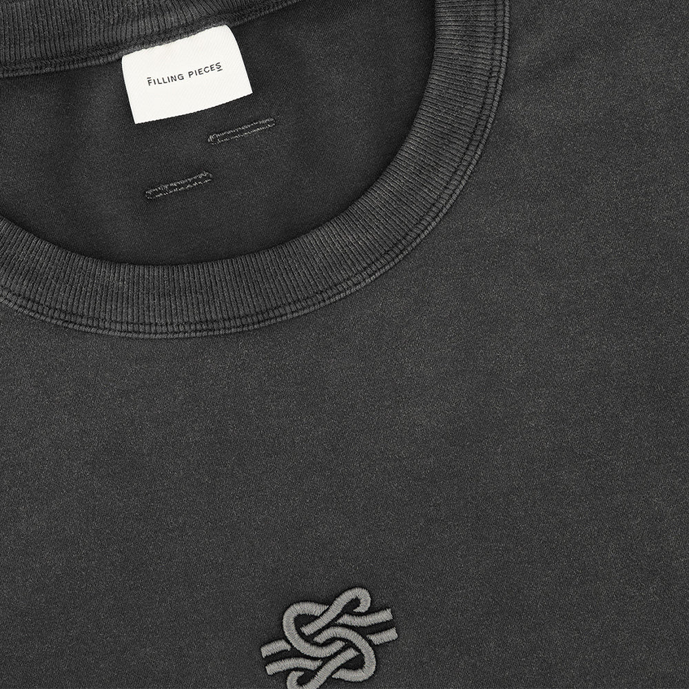 Longsleeve Boxy Embroidered - Vintage Black