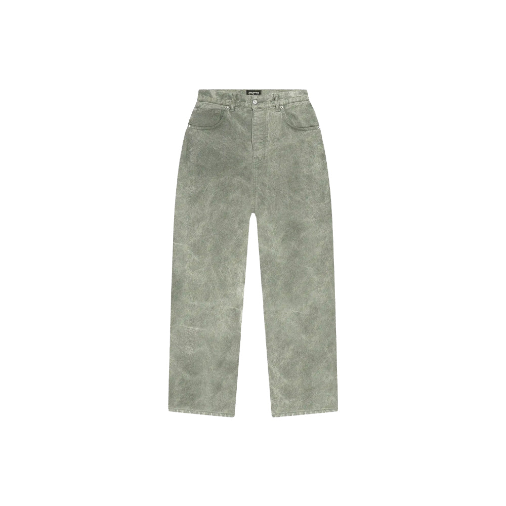 Loofa Heart Soft Twill Pants - Green Washed