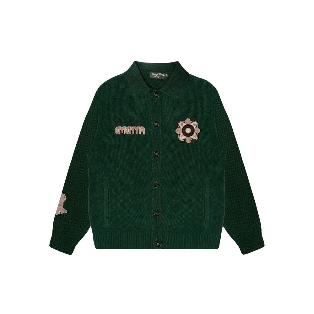 Lotus Knit Cardigan - Evergreen