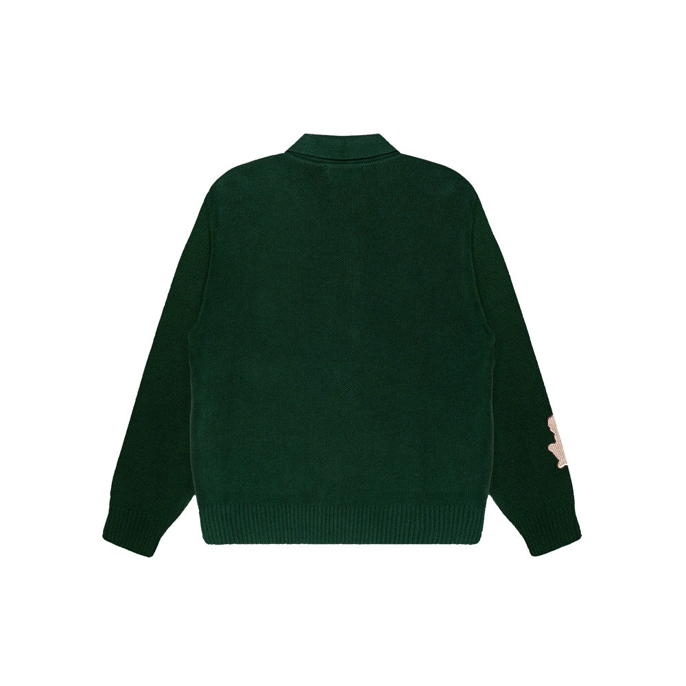 Lotus Knit Cardigan - Evergreen