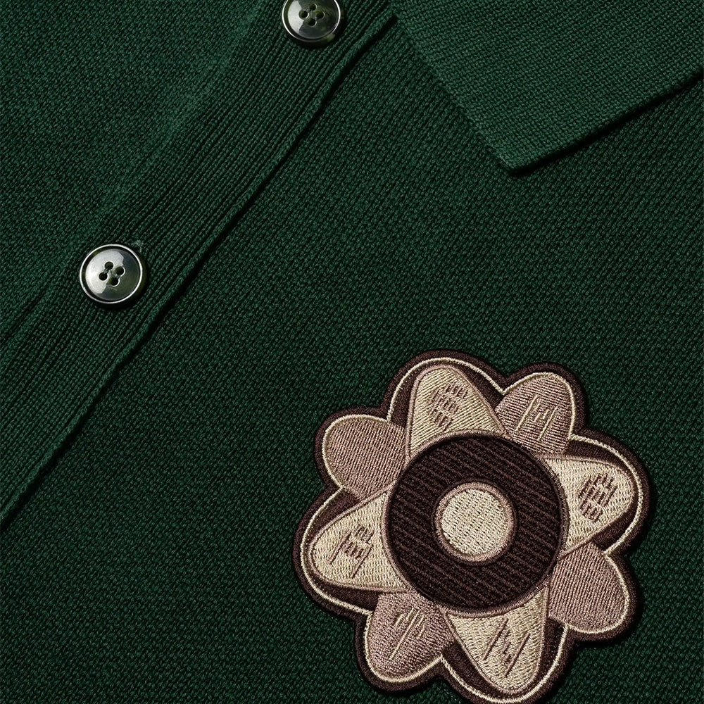 Lotus Knit Cardigan - Evergreen