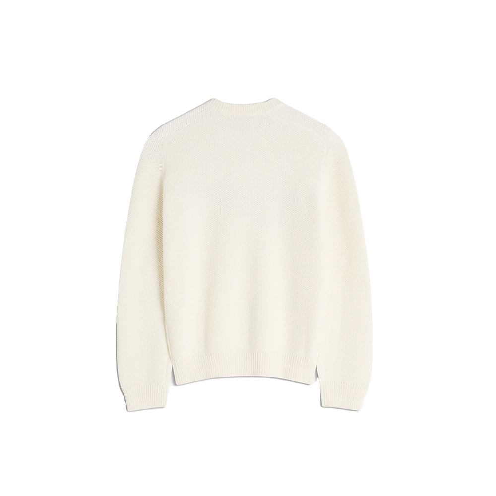 Kitsune Varsity Embroidered Mesh Jumper (Milk)