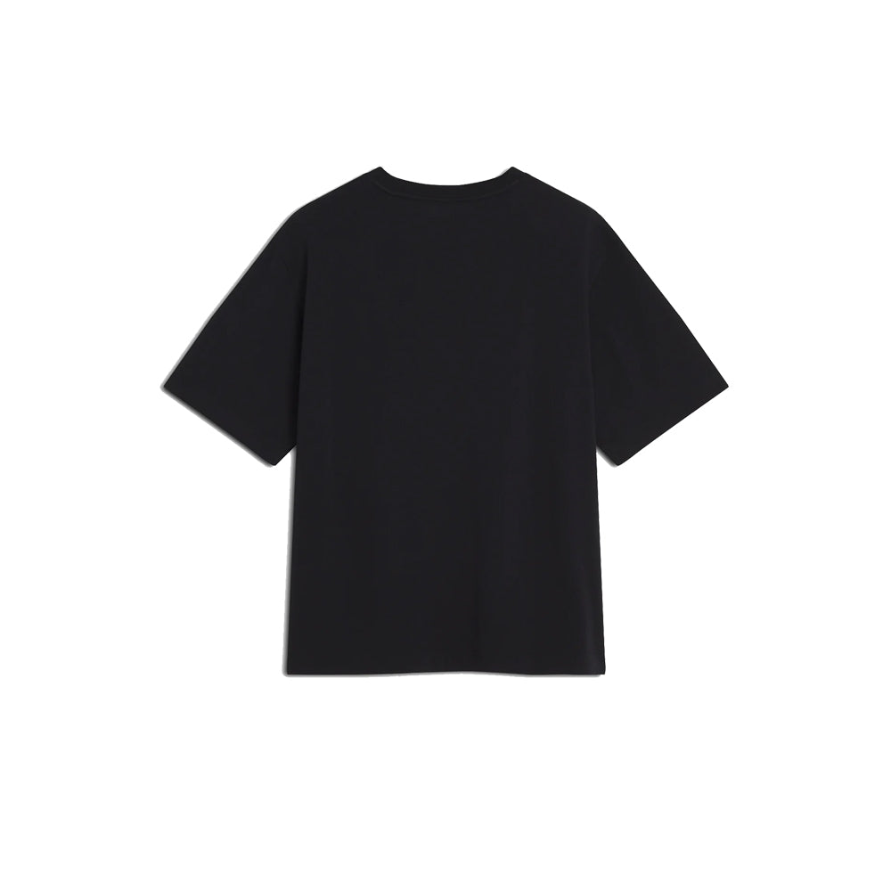 Handwriting Embroidery Oversize Tee (Black/White)