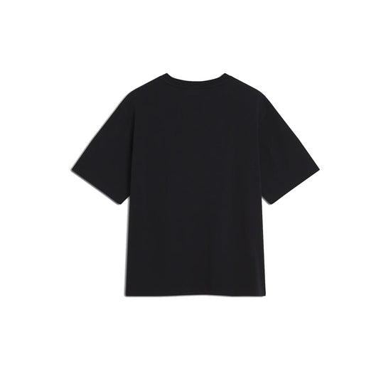 Handwriting Embroidery Oversize Tee (Black/White)