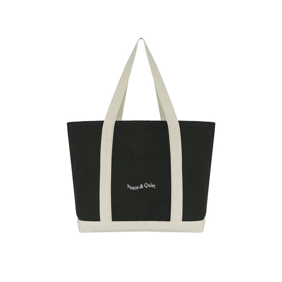 Wordmark Boat Tote (Black)