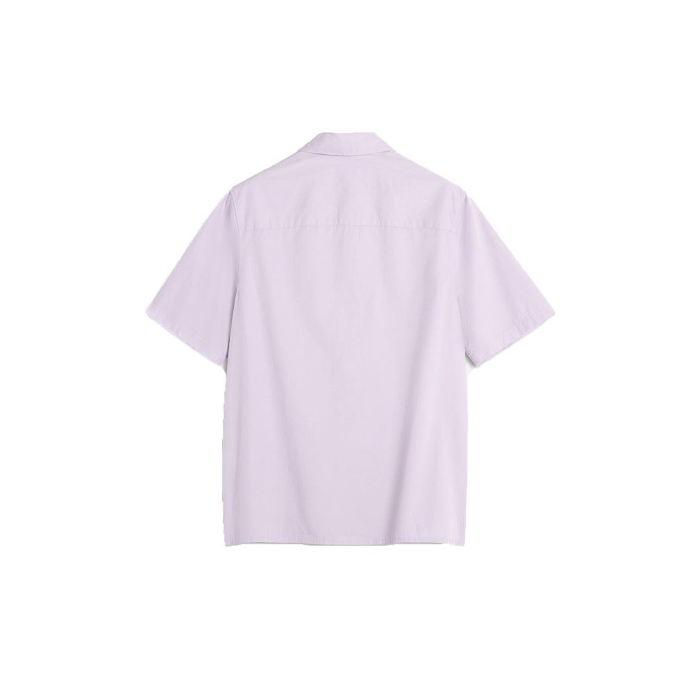 Relaxed Short Sleeve Shirt (Soft Mauve)