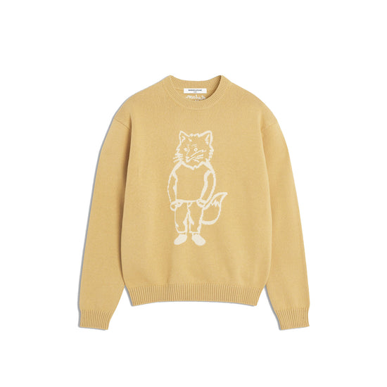 Dressed Fox Intarsia Jumper (Cork)