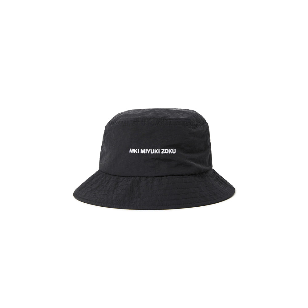 MKI NYLON LOGO BUCKET HAT (Black)