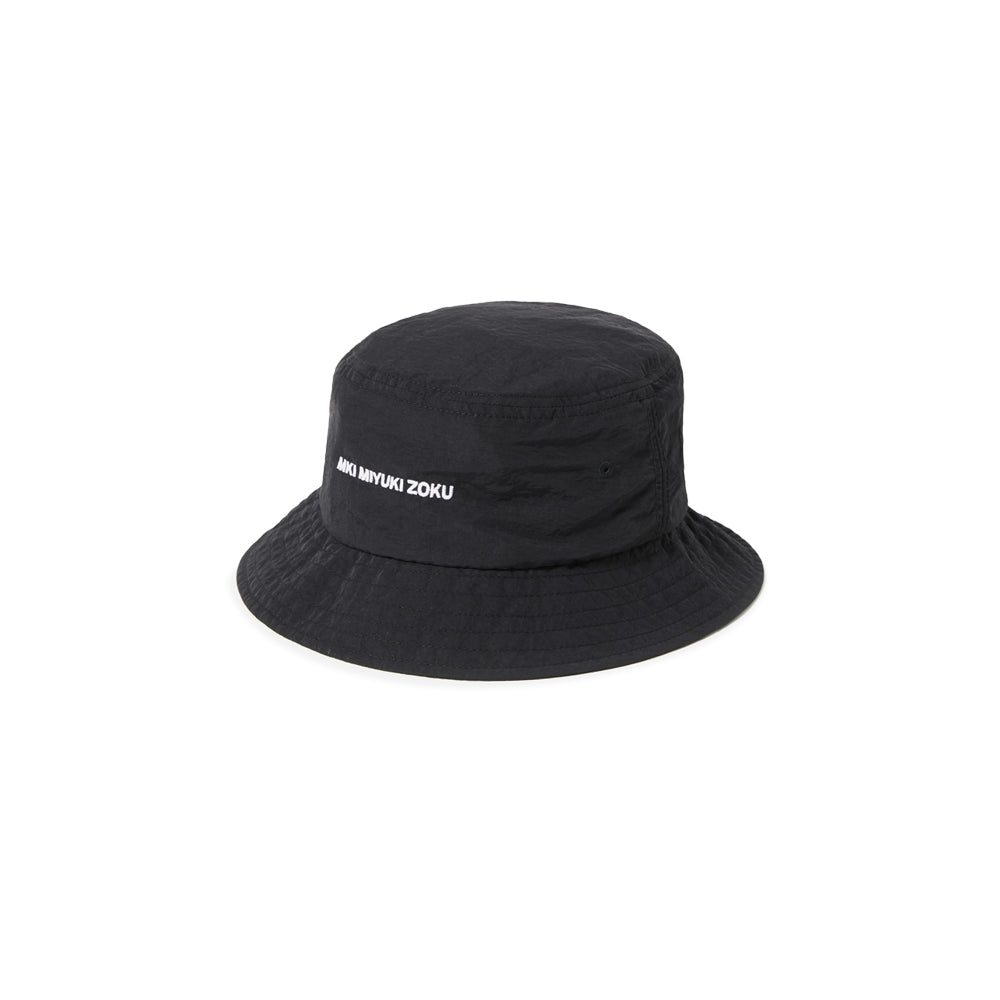 MKI NYLON LOGO BUCKET HAT (Black)