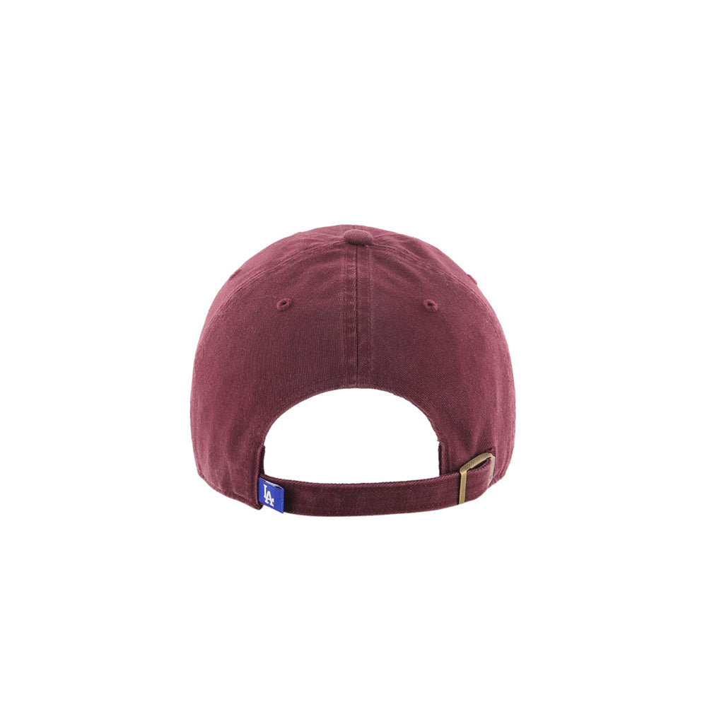 MLB Los Angeles Dodgers Clean Up Cap - Dark Maroon