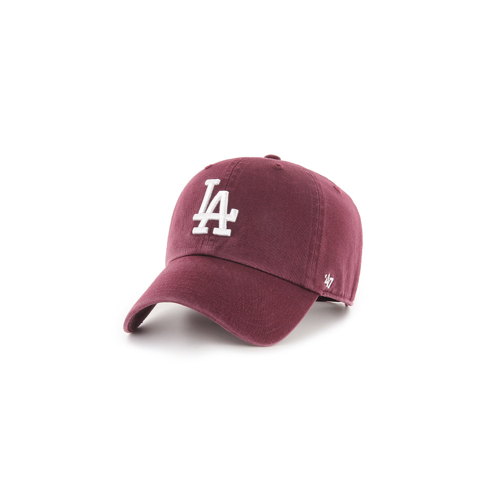 MLB Los Angeles Dodgers Clean Up Cap - Dark Maroon