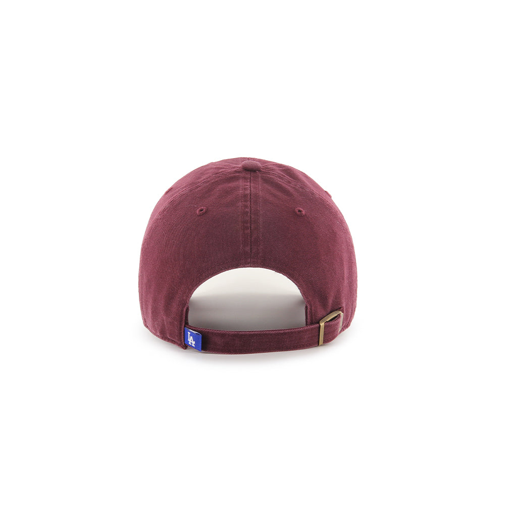 MLB Los Angeles Dodgers Clean Up Cap - Dark Maroon