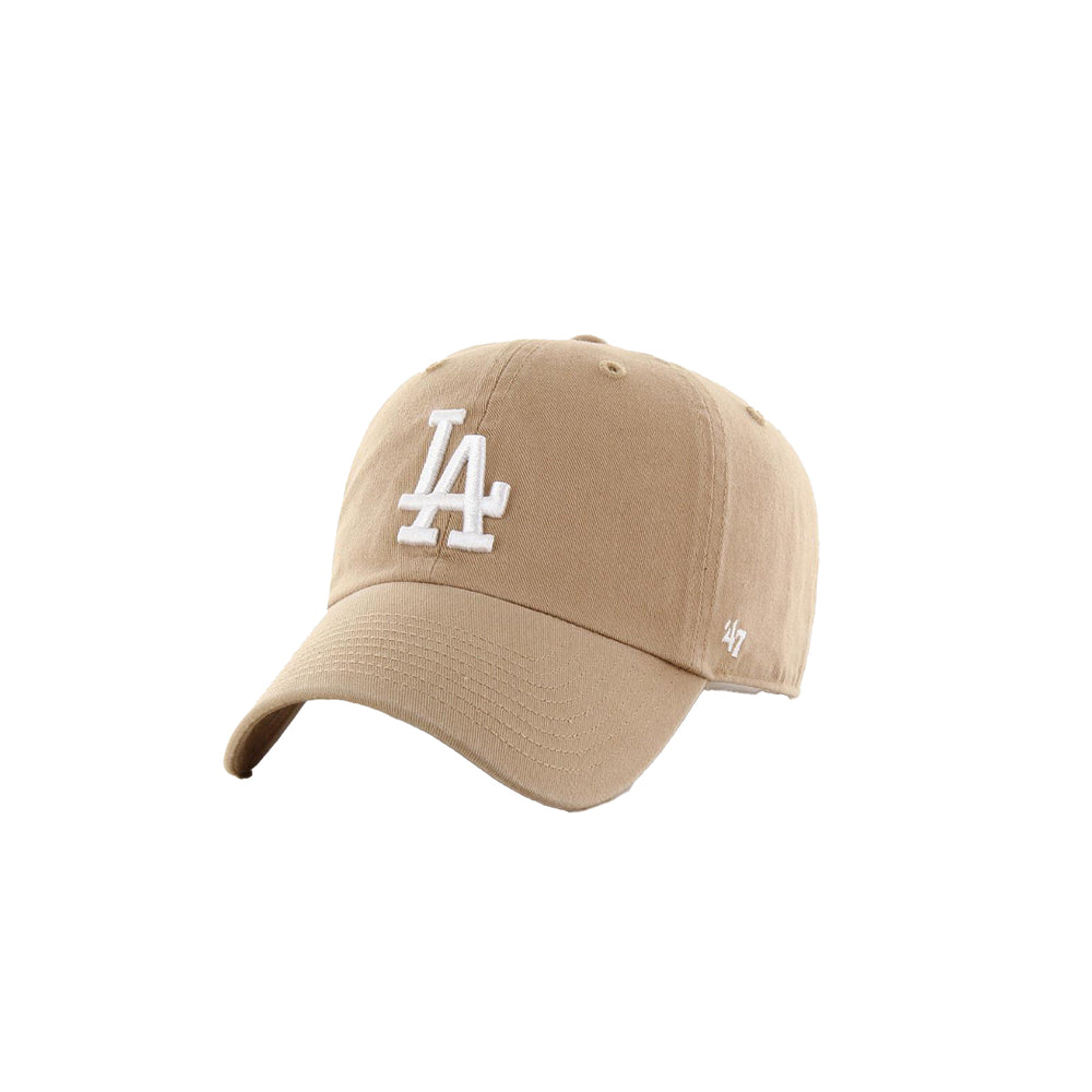 MLB Los Angeles Dodgers Clean Up Cap - Khaki