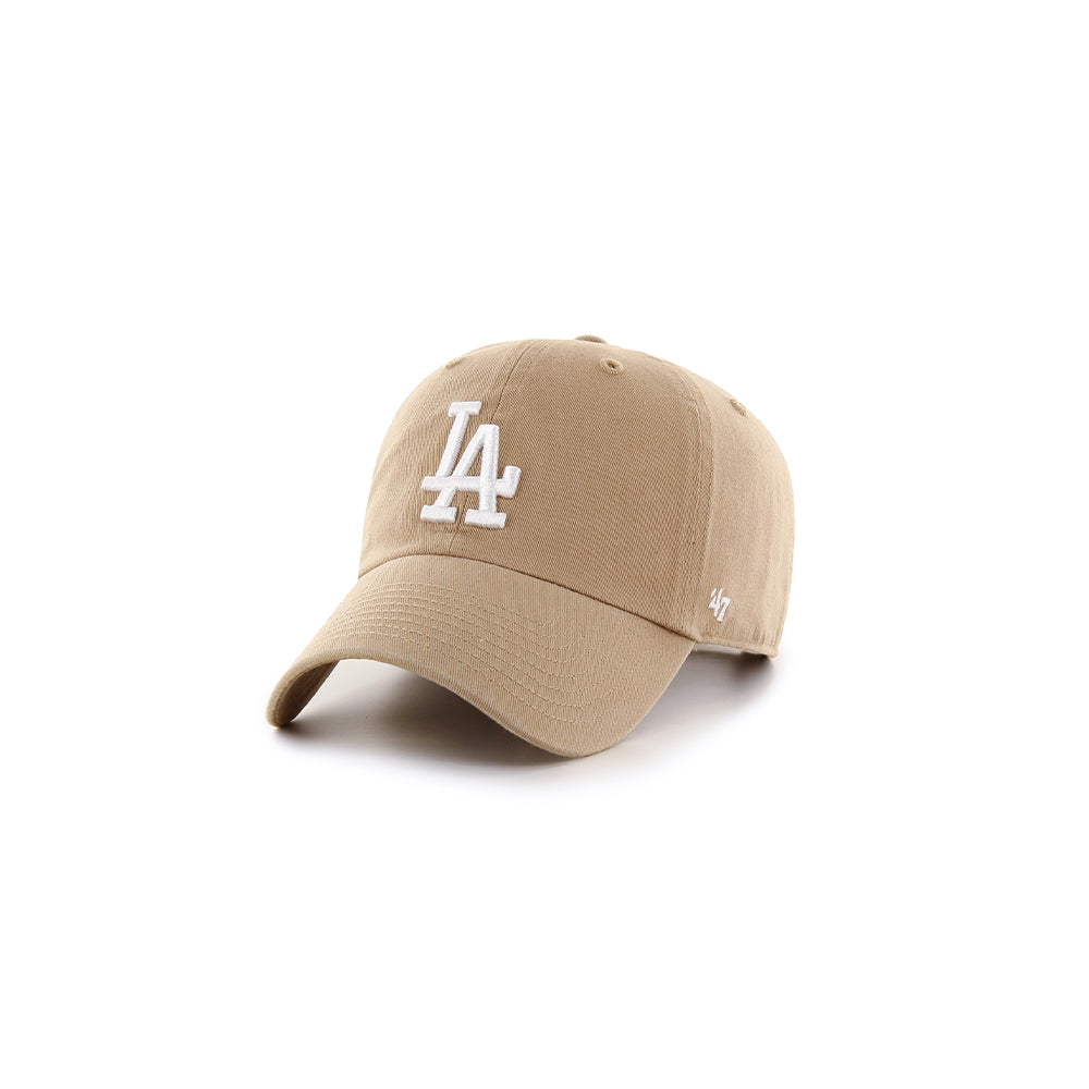 MLB Los Angeles Dodgers Clean Up Cap - Khaki