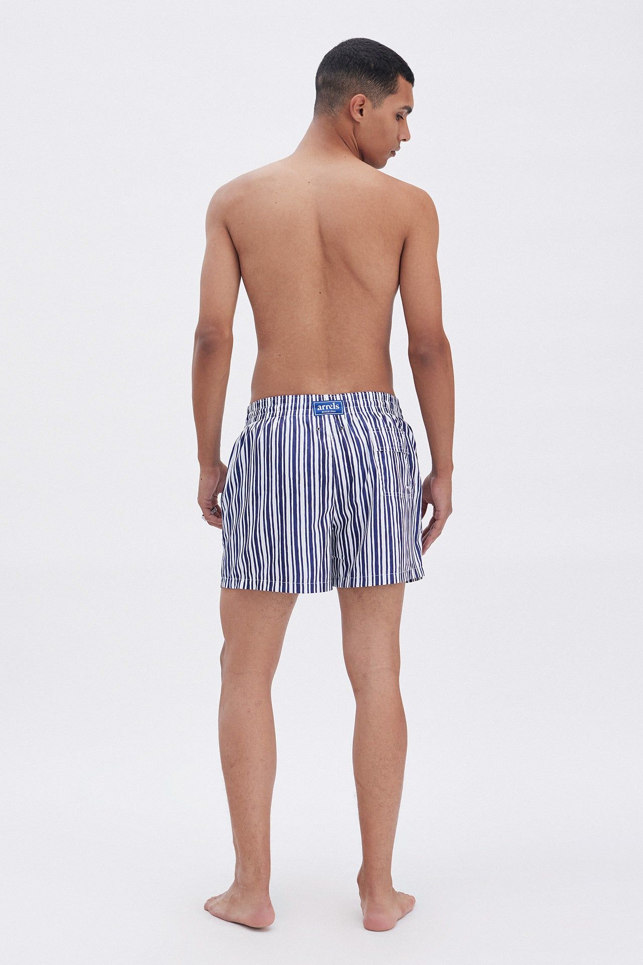 Classic Swim Shorts Blue Trazos x Alvaro Picardo