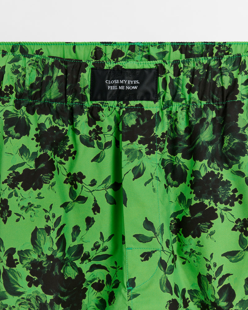 Jonathan Saunders Sweet Pyjama Shorts (Green Rose)