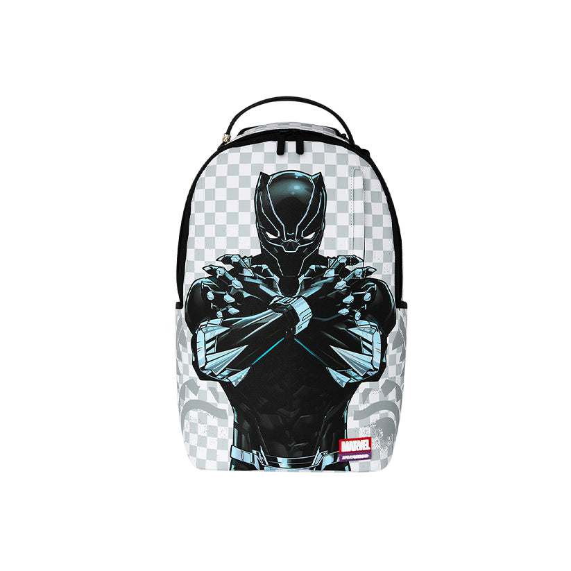 Marvel Black Panther Wakanda Forever On White Check Dlxsv Backpack - Multi
