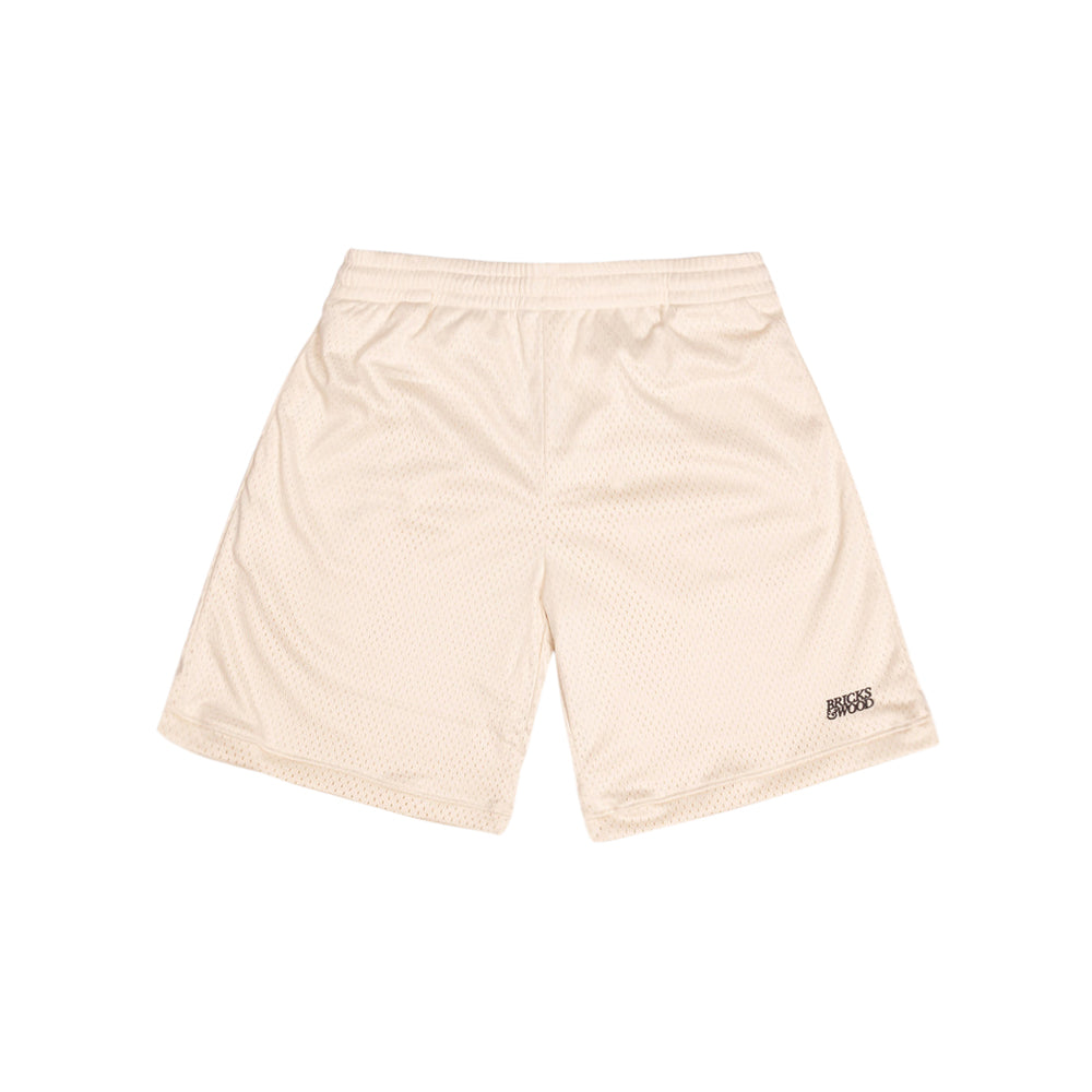 Mesh Logo Basketball Shorts (Cream)