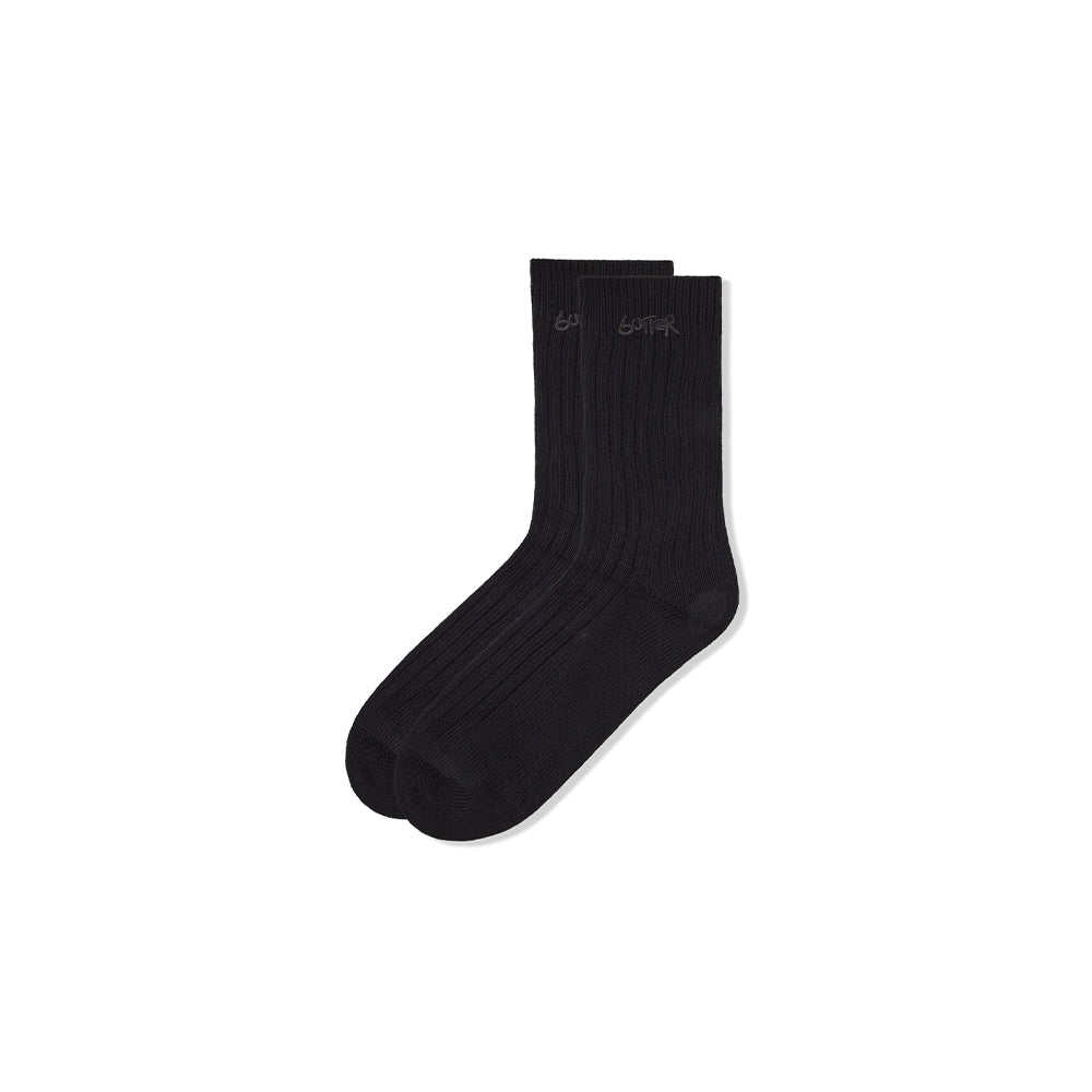 Mid-Cut Socks - Black