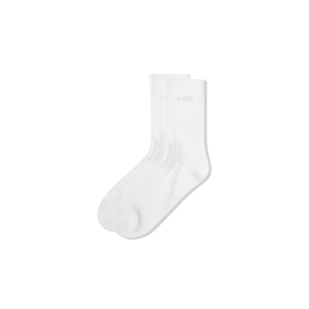 Mid-Cut Socks - White