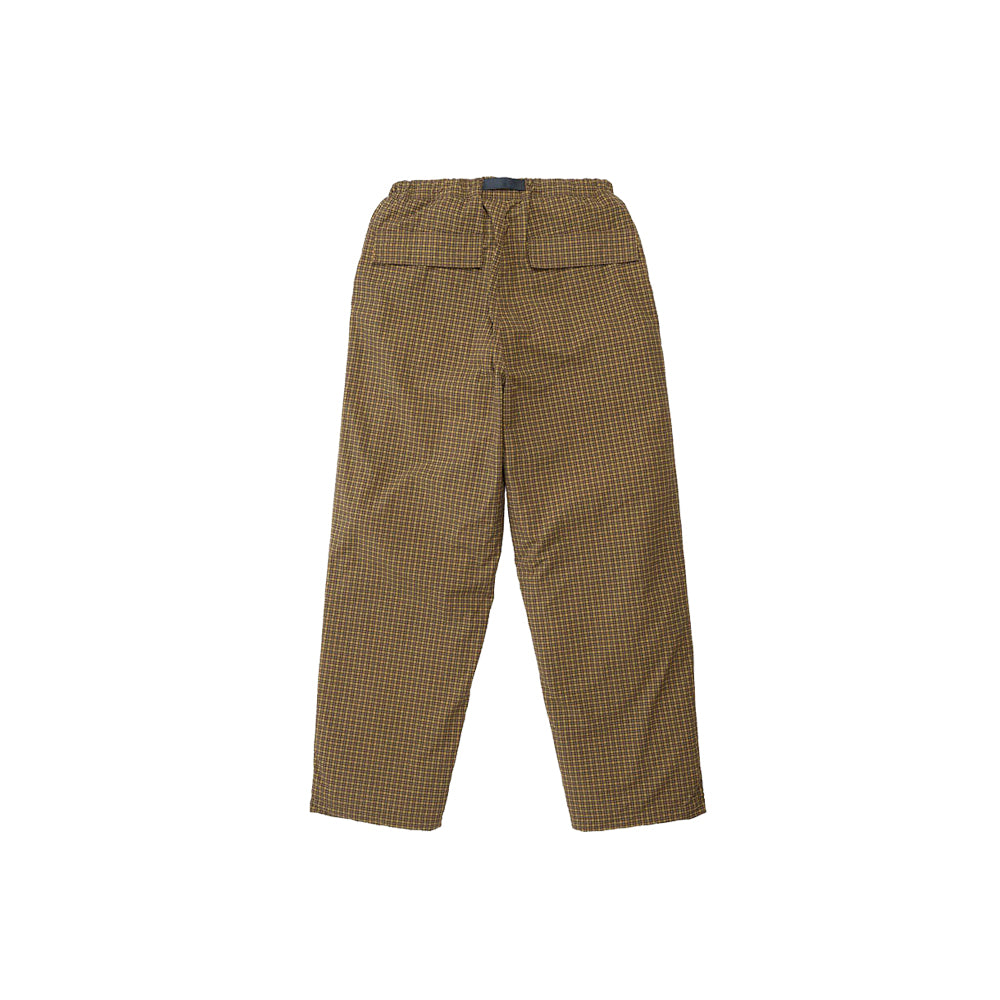 Mini Check Nylon Pant - Brown Check