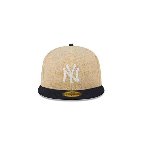 New York Yankees MLB Harris Tweed 59FIFTY Fitted (Open Brown)