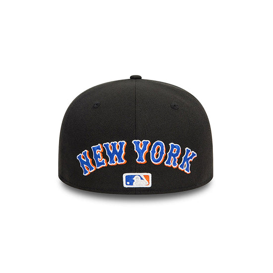 New York Mets Upside Down 59FIFTY Fitted (Black)