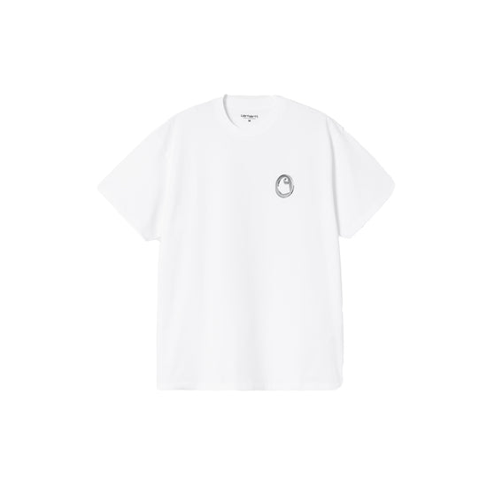 S/S Linked Charms T-Shirt (White/Silver)